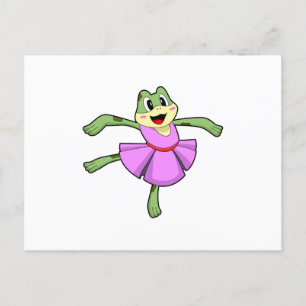 Carte Postale Danse de ballet de grenouille