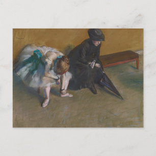 Carte Postale Danse de ballet en attente Edgar Degas