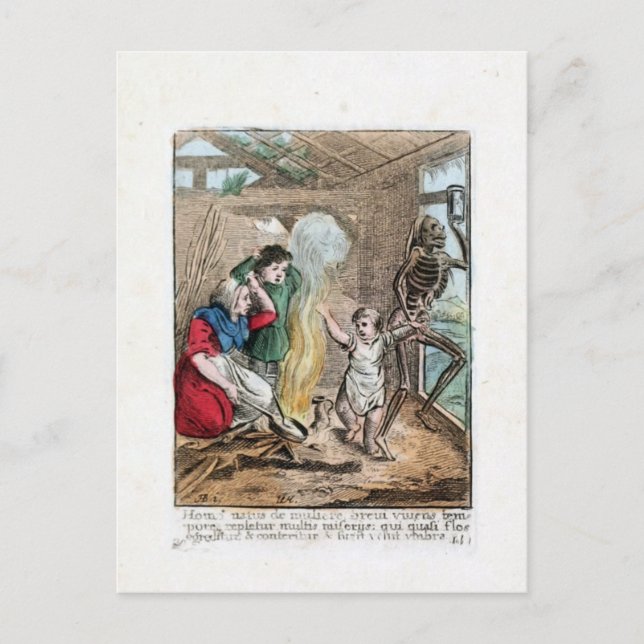 Carte Postale Danse de la mort - L'enfant - 1816 couleur Imprime (Devant)