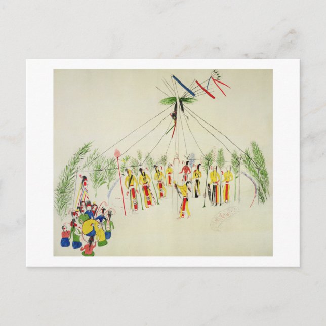 Carte Postale Danse de la shoshone (Devant)