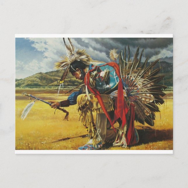 Carte Postale Danse de pluie (Devant)