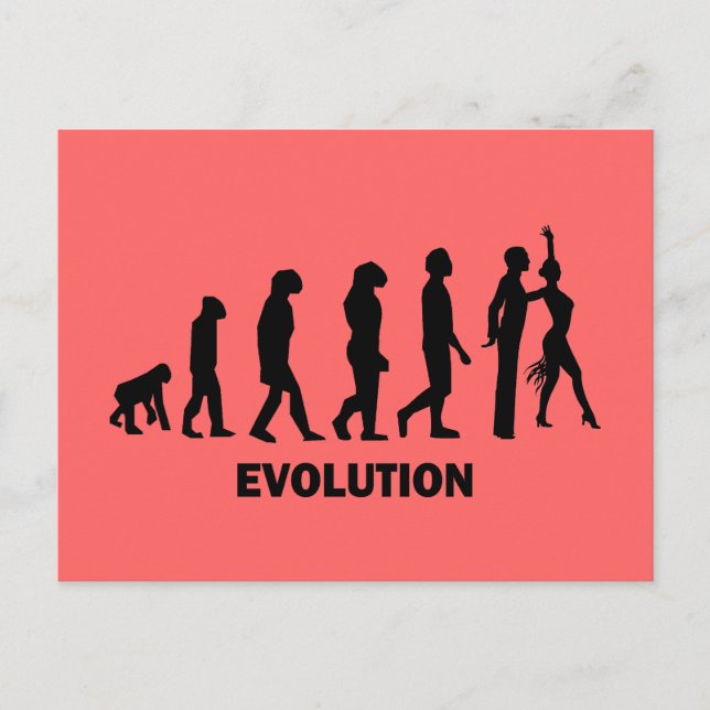 Carte Postale Danse de salle de bal (Devant)