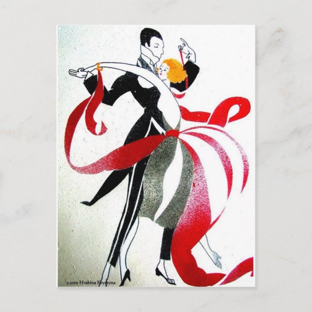 CARTE POSTALE DANSE DE SALON (Devant)