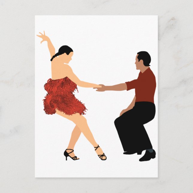 Carte Postale Danse de salon (Devant)