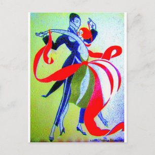 CARTE POSTALE DANSE DE SALON