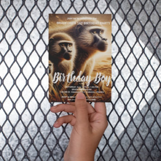 Carte Postale Danse de singes joués dans l'prairie