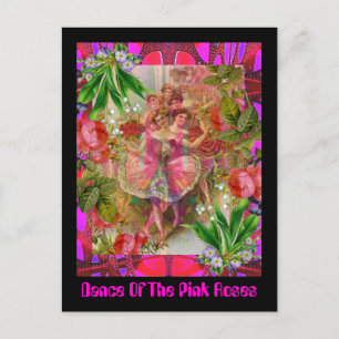 Carte Postale Danse Des Roses Rose