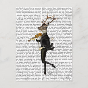 Carte Postale Danse du cerf avec violon