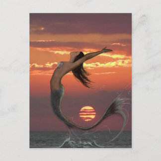 Carte Postale danse du coucher du soleil