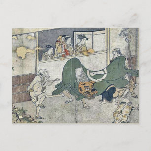 Carte Postale Danse du lion par Kitagawa, Utamaro