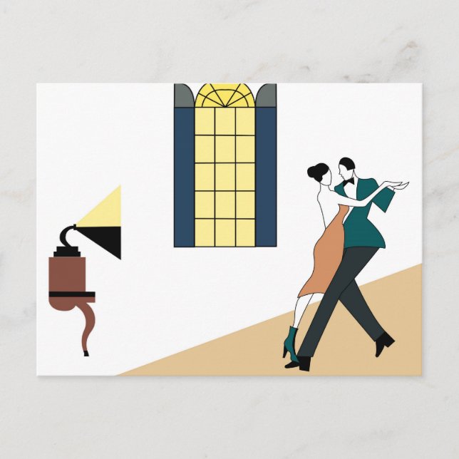 Carte Postale danse en couple (Devant)