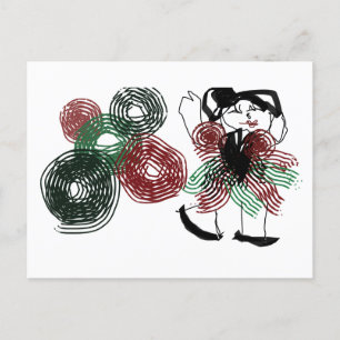 Carte Postale Danse en menthe poivrée