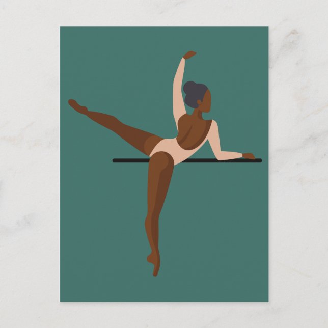 Carte Postale Danse esthétique Ballerina (Devant)