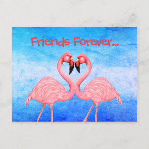 Carte Postale Danse Flamant rose