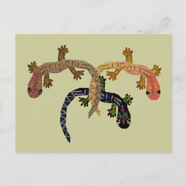 Carte Postale Danse Gecko (Devant)