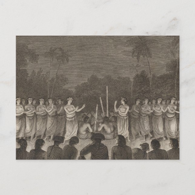 Carte Postale Danse, Hapaee, Tonga (Devant)