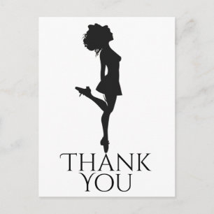Carte Postale Danse Irlandaise Danser Dur Chaussure Dance Merci
