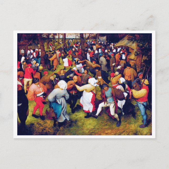 Carte Postale Danse Mariage, Pieter Bruegel (Devant)