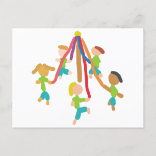 Carte Postale Danse Maypole