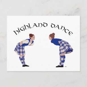 Carte Postale Danse Reel des Highlands écossais