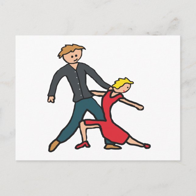 Carte Postale Danse Salsa (Devant)