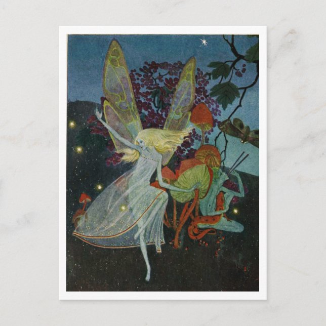 Carte Postale Danse sur la ceinture de fées par Dorothy Lathrop (Devant)