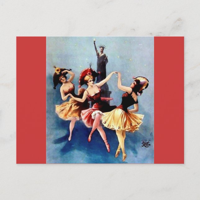 Carte Postale Danse Vintage NYC Ballerinas (Devant)