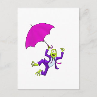 Carte Postale Danser dans la grenouille de pluie