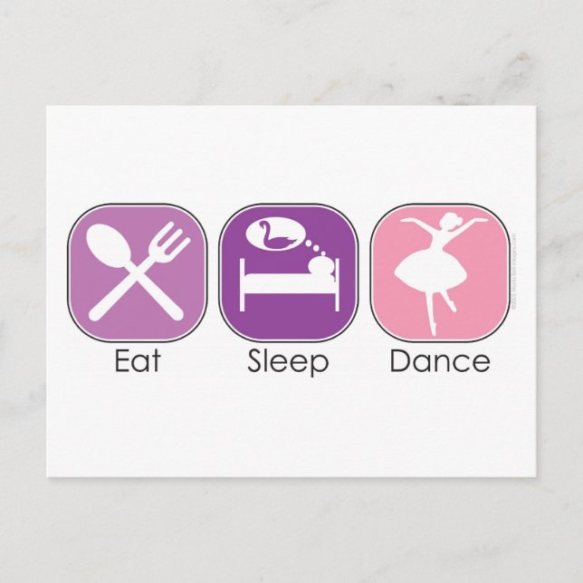 Carte Postale Danser Dormir (Devant)