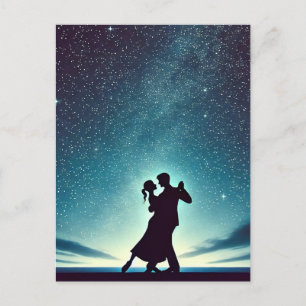 Carte Postale Danser sous le ciel étoilé