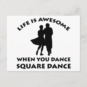 Carte Postale Danses carrés