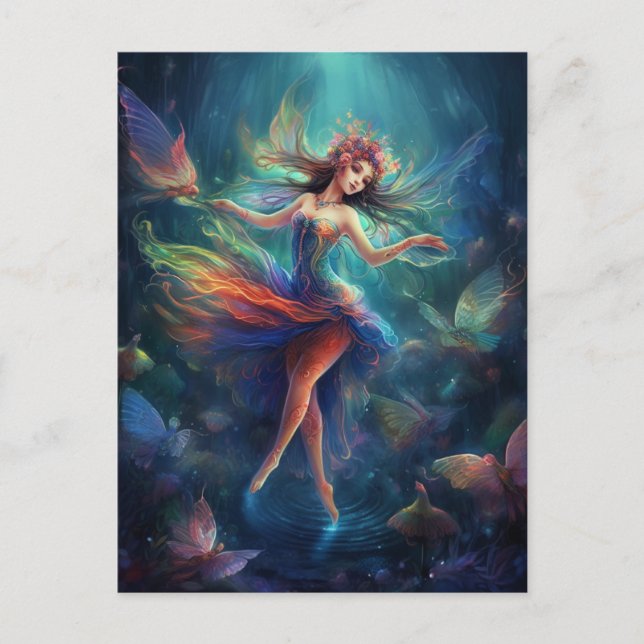 Carte Postale Danses sur l'eau Imaginaire Art (Devant)