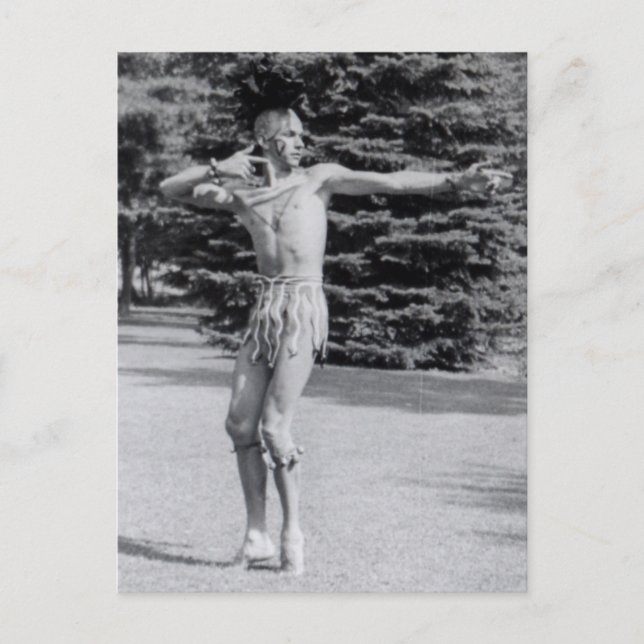 Carte Postale Danseur, années 1930, (Devant)