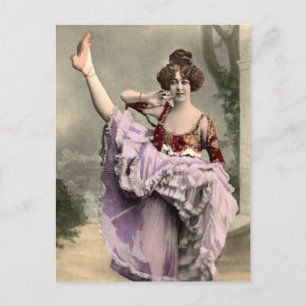Carte Postale Danseur Cancan