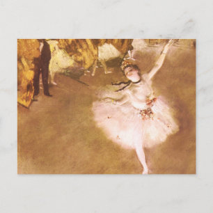 Carte Postale Danseur de ballet Diplôme de la peinture étoile