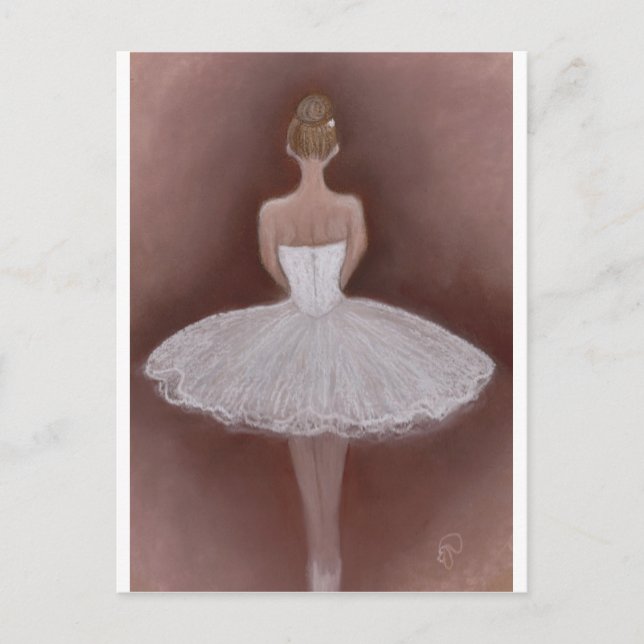 Carte Postale Danseur de ballet en tutu (Devant)