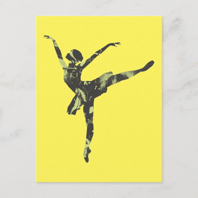 Carte Postale Danseur de ballet moderne danse moderne (Devant)