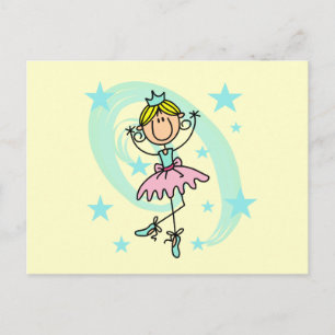 Carte Postale Danseur de ballet - T-shirts blonds et cadeaux
