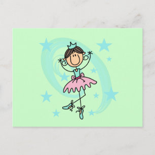 Carte Postale Danseur de ballet - T-shirts et cadeaux Brown