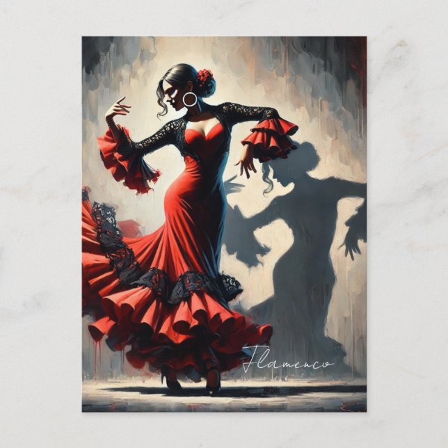 Carte Postale Danseur de flamenco espagnol (Devant)