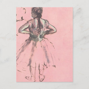 Carte Postale Danseur de l'arrière par Edgar Degas Ballet Vintag