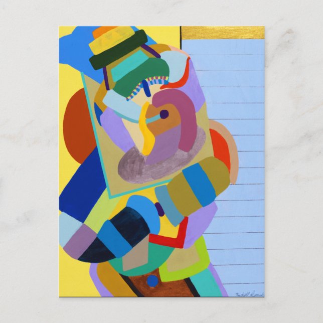 Carte Postale "Danseur de Taos" par Ruchell Alexandre (Devant)