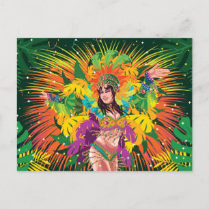 Carte Postale Danseur du carnaval de Rio