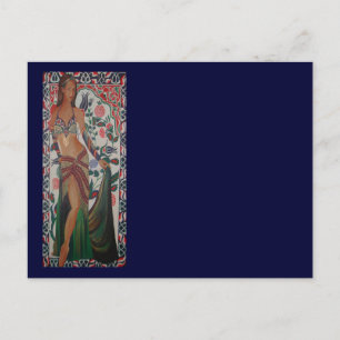 Carte Postale Danseur Du Ventre Turc Avec Arrière-Groupe D'Art T