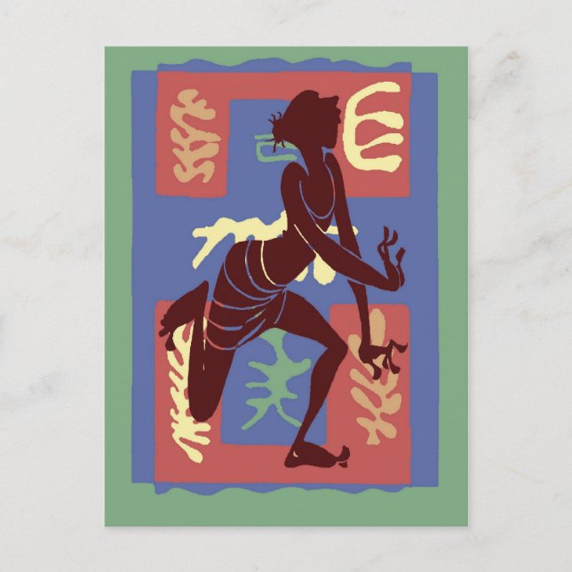 Carte Postale Danseur du Voodoo après Matisse (Devant)