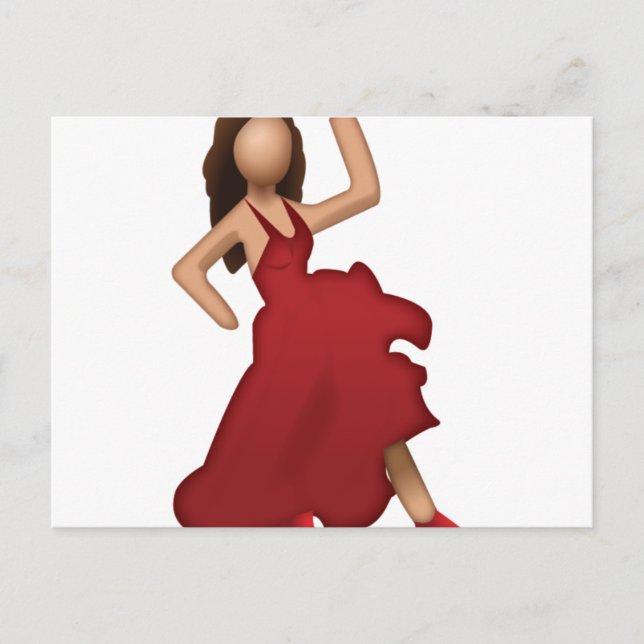 Carte Postale Danseur - Emoji (Devant)