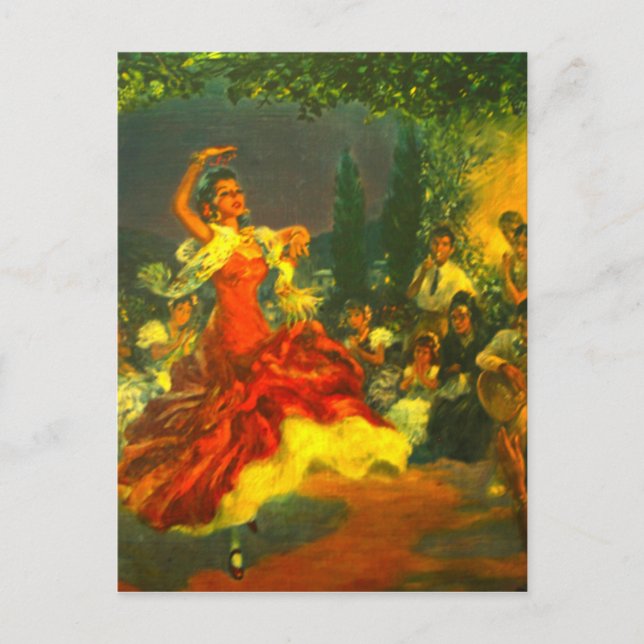 Carte Postale Danseur flamenco (Devant)