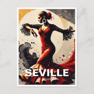 Carte Postale Danseur flamenco de Séville Espagne
