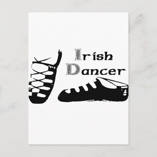 Carte Postale Danseur irlandais Ghillies (Devant)