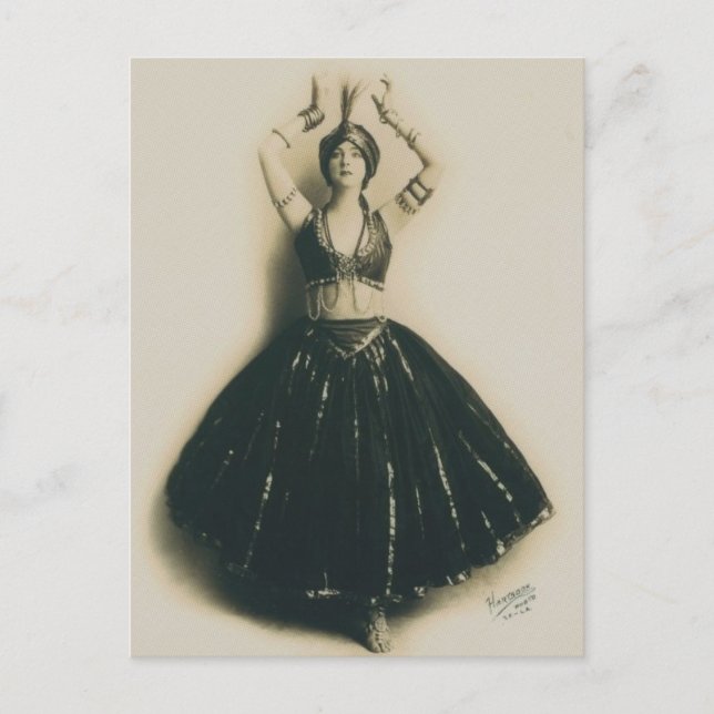 Carte Postale Danseur vintage (Devant)